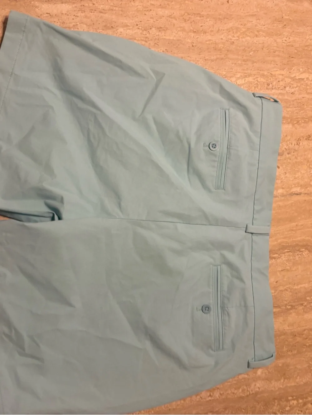 Vineyard Vines Mens 35 On-The-Go Shorts Aqua Light Green/Blue: Performance